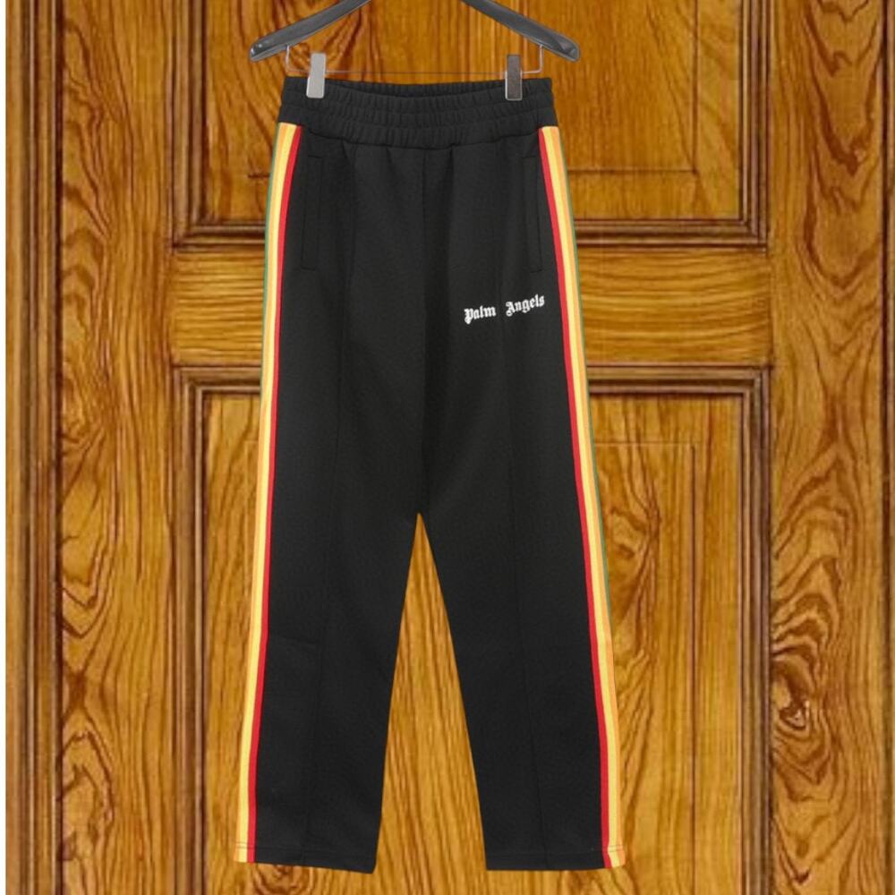 Palm Angels Black Pants for Men